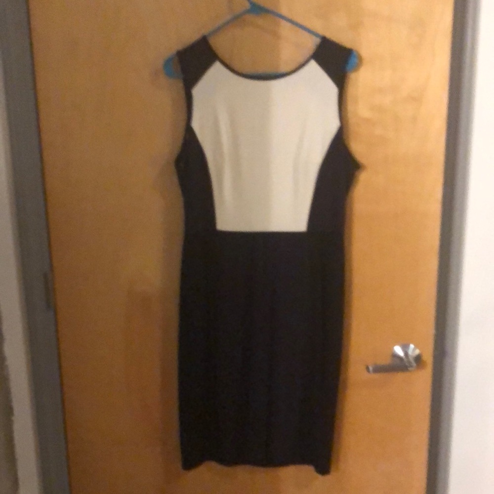 Block patterned dress